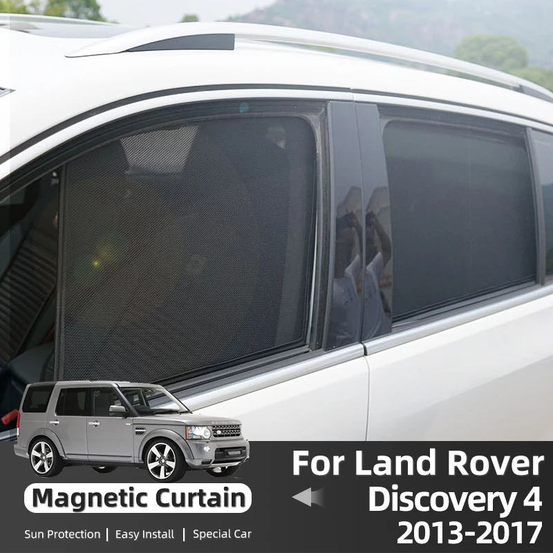 

For Land Rover discovery 4 2013-2017 Car Curtain Car Side Window Magnetic for Heat Glare and UV Protection Car Sunshade