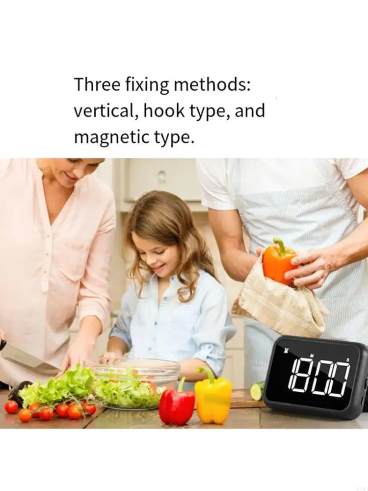  Simple Operation Plastic Timer with Clear Screens Time Management Tool Easy to Use for Precise Meal Preparation Timing