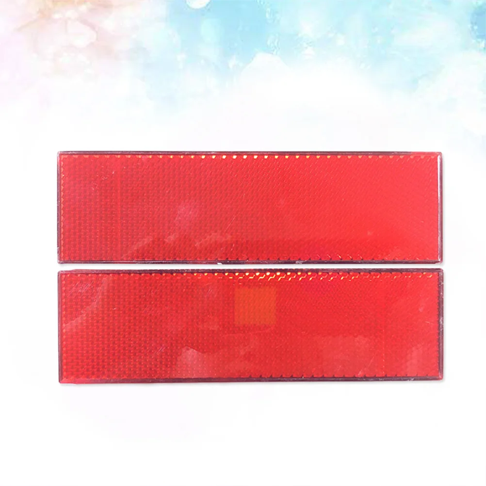 4 قطعة لوحة تحذير سلامة السيارة بشريط عاكس وضوح عالية شاحنة بلاستيكية للسيارات على الطرق ومركبة السفينة يستخدم باللون الأحمر