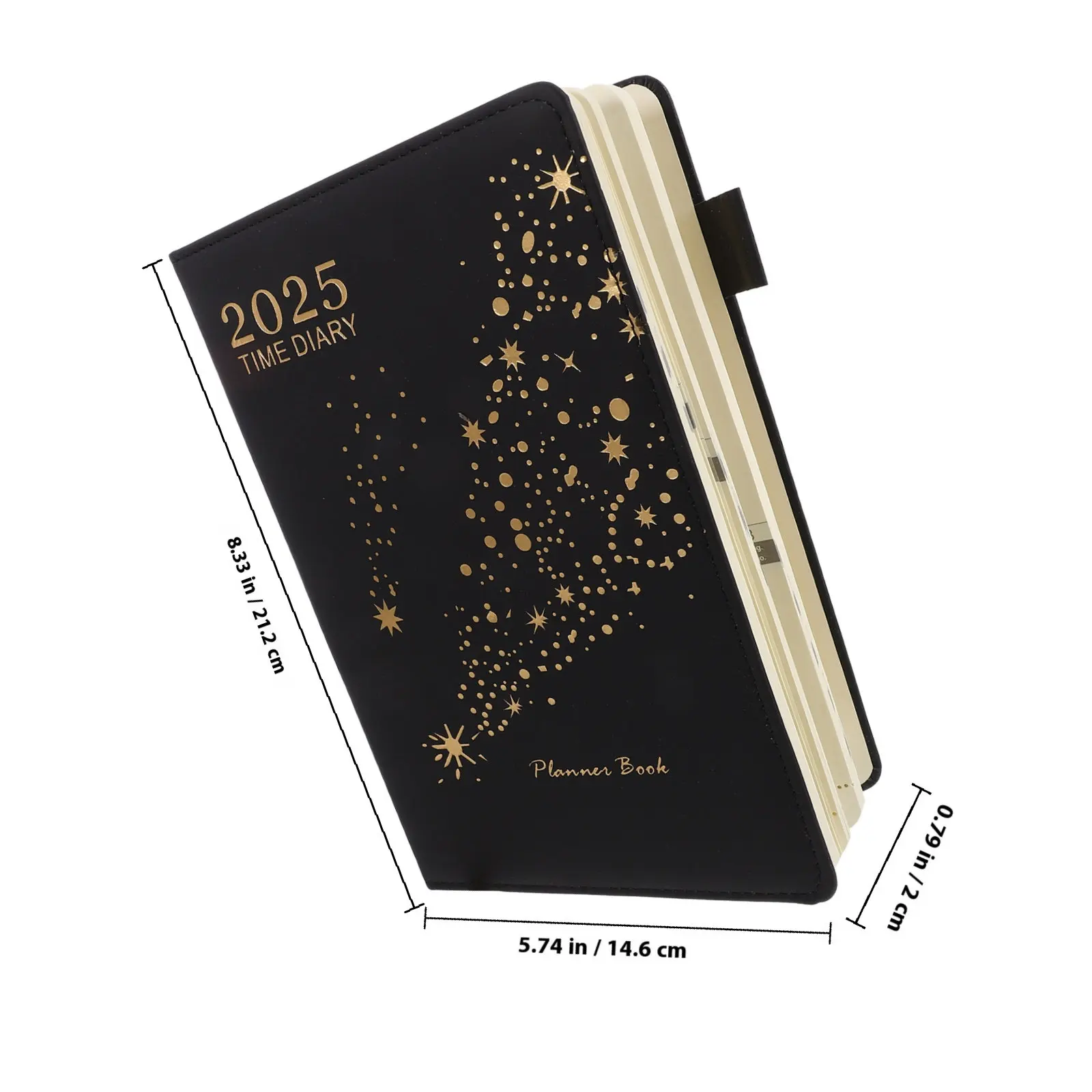 Daily Planner Notebook 2025 Compact Schedule Organizer with Spacious Pages for Work School and Notes