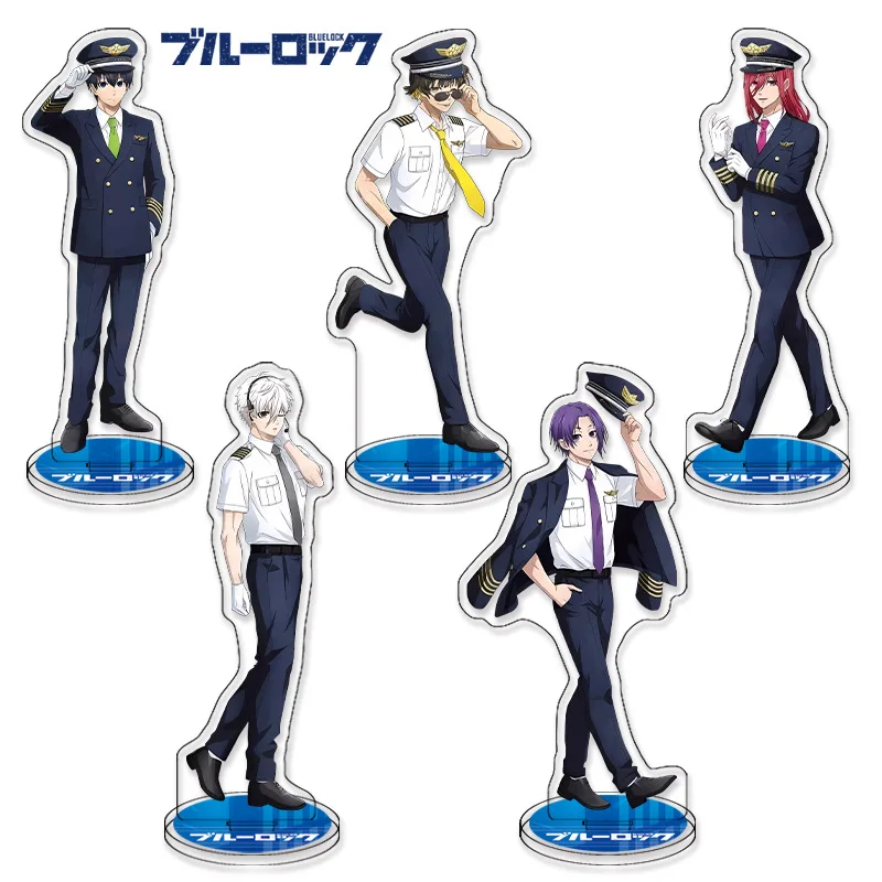Plaques sur pied en acrylique Transparent, 15Cm, pour serrure bleue, Anime Isagi Yoichi Meguru Kunigami, ornement de bureau