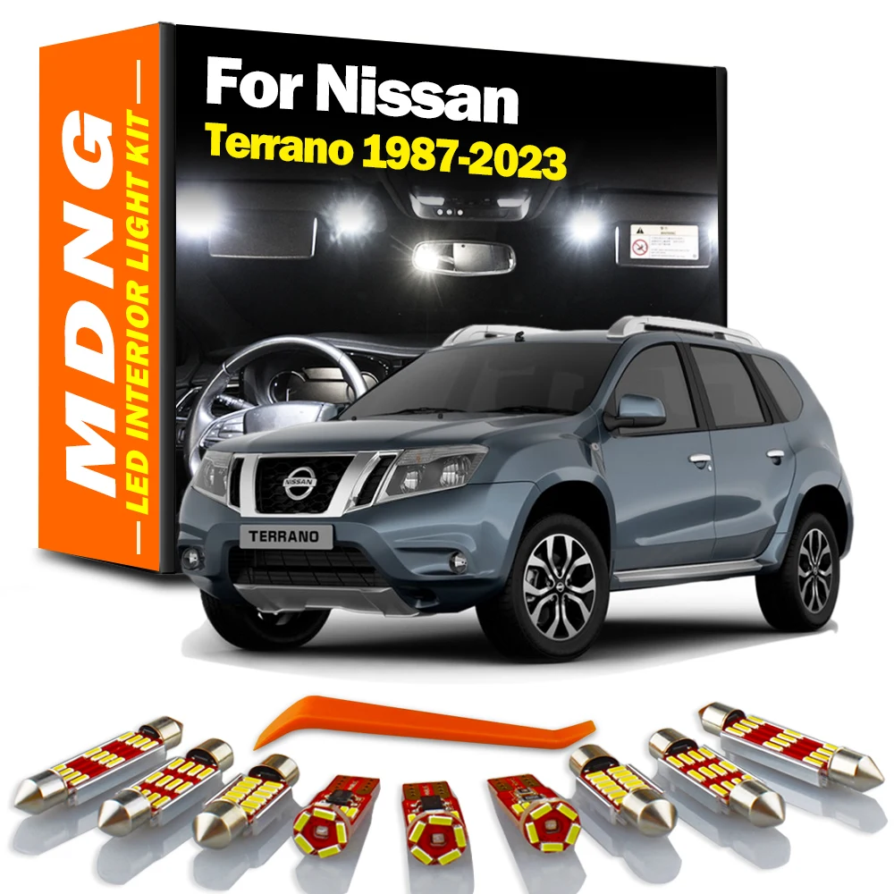 LED Interior Indoor Reading Map Light Kit For Nissan Terrano I II 1 2 WD21 R20 D10 1987- 2018 2019 2020 2021 2022 2023 Car Bulbs