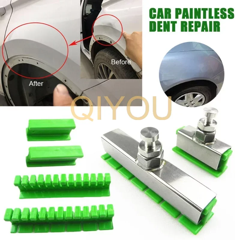 

6Pcs Car Paintless Dent Repair Puller Tabs Removal Holder Kit Large Area Repairing Dent Tool Green