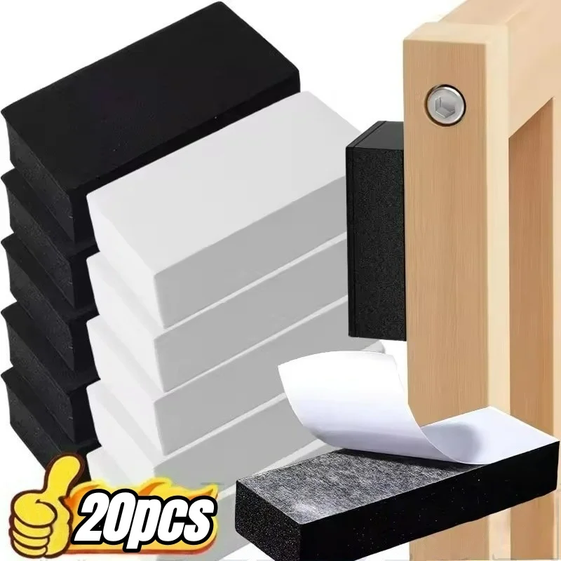 20Pcs Self Adhesive Headboard Stoppers,Wall Protector,Furniture Pads,Bed Stabilizer Against Wall,Anti Shake EVA Foam Bed Bumper
