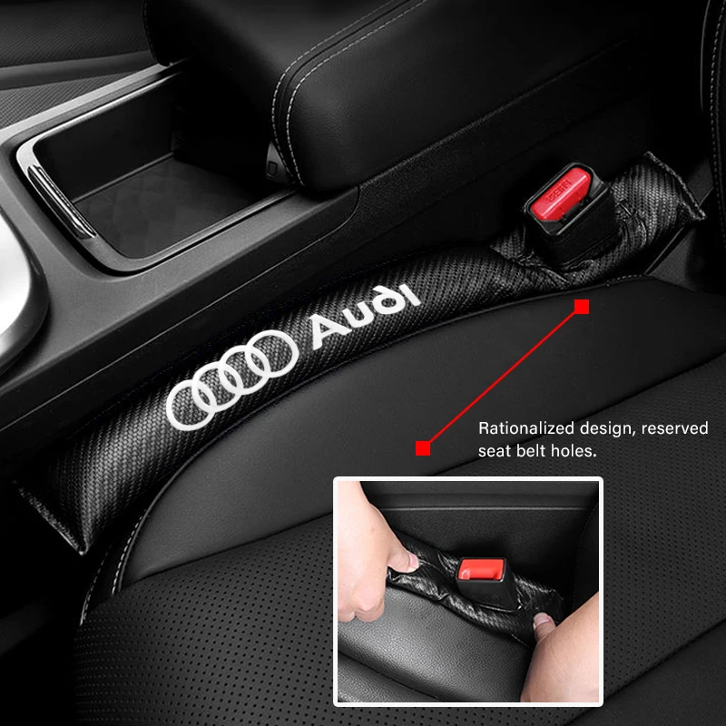 Car Gap Filler Cushion Seat Carbon Fiber Decoration Suitable For Audi A3 A4 A5 A6 A7 B5 B6 C5 C6 8p 8v 8l Q2 Q3 Q5 Q8 Tt Rs3 Rs4