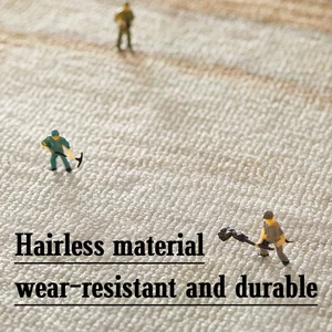 Thảm ghế quay tròn, thảm trang phục, trang trí sọc màu be, học game bàn đá, bàn ngủ phòng ngủ 6 Phòng bán hàng chính màu be - №4