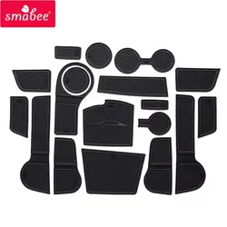 for Kia Rio 4 X-Line 2017 - 2022 2023 2024 Anti-Slip Gate Slot Cup Mat Non-slip Pad Interior Accessories 18pcs/Set