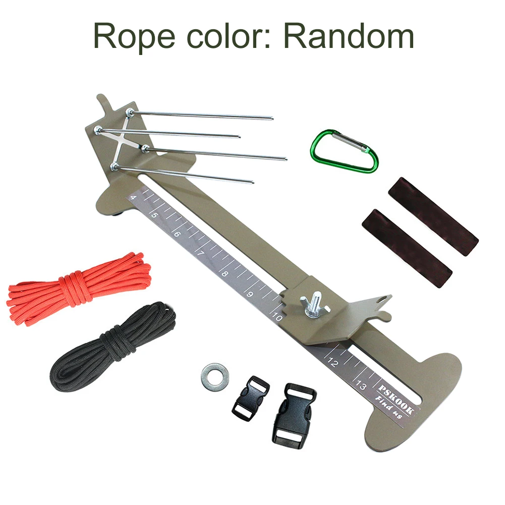 

9pcs Portable With Rope Paracord Bracelet Clamp Kit Weaving Tool Adjustable Length Carabiner Buckle Non Slip DIY Craft Home