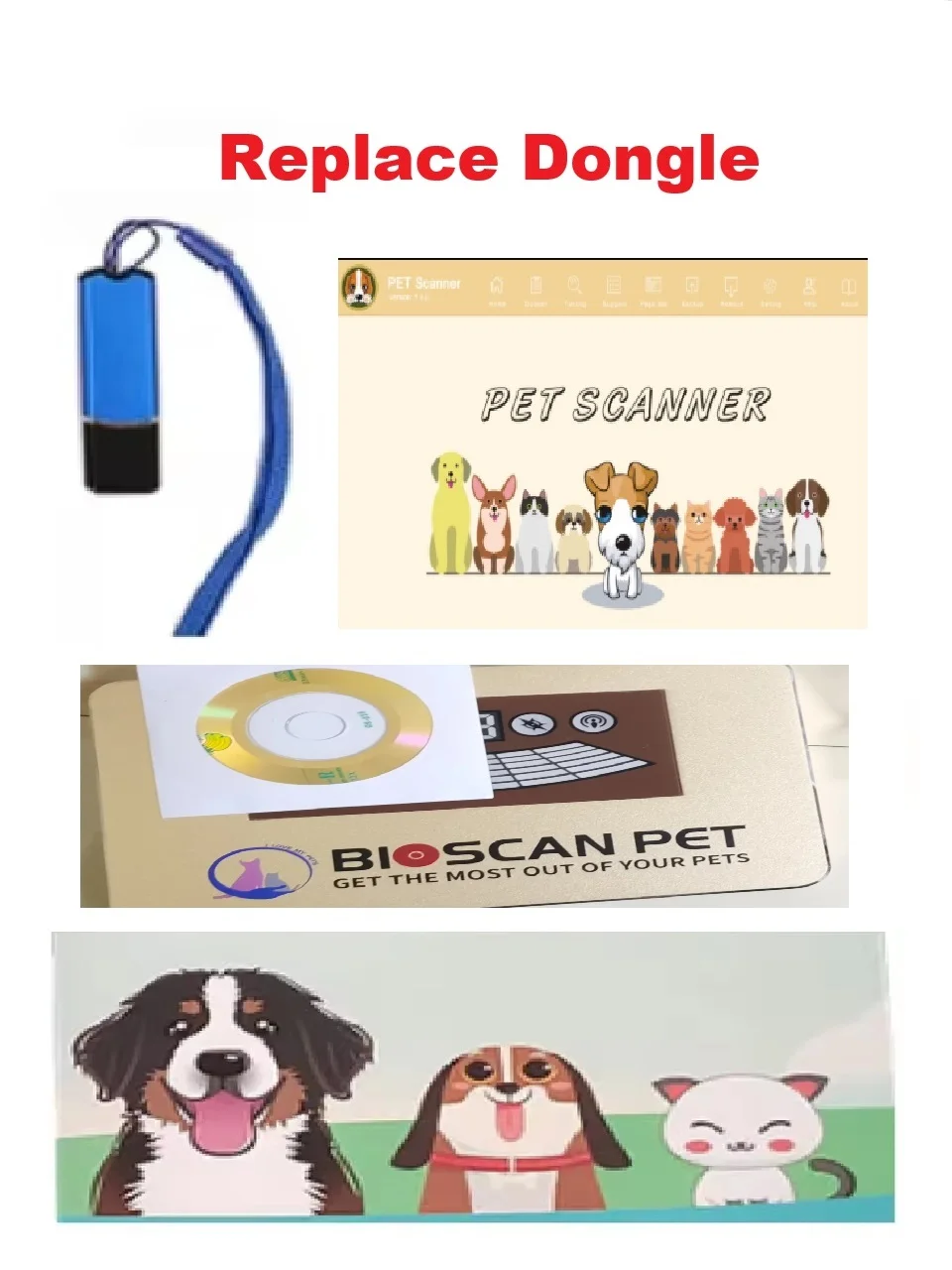 Dongle Key Replacement for PET Scanner Tester for DOG and CAT Bioscan Pet Analyzer Free Shipping