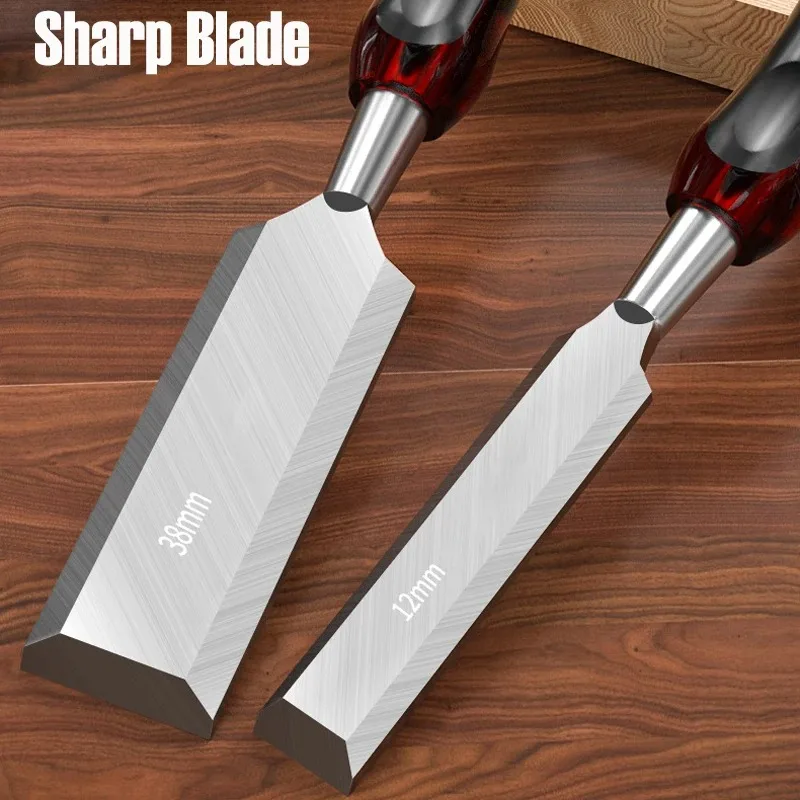 

Carpenter's chisel through carving special knife, special steel flat chisel, carpenter's special tools complete set