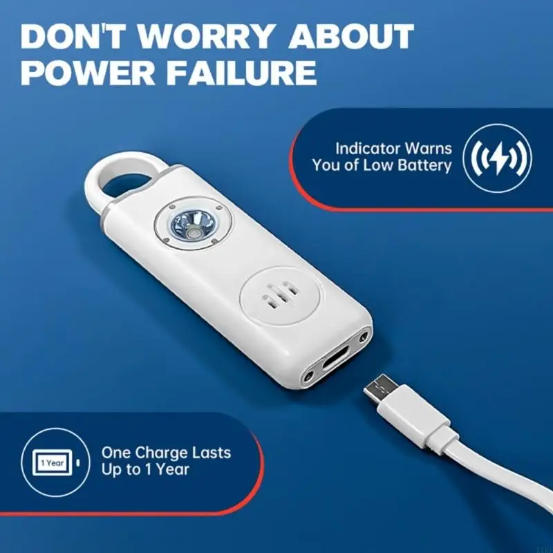 Песня тревога для ключей безопасного звукового тревоги с светодиодными устройствами защиты безопасности фонарика для женской