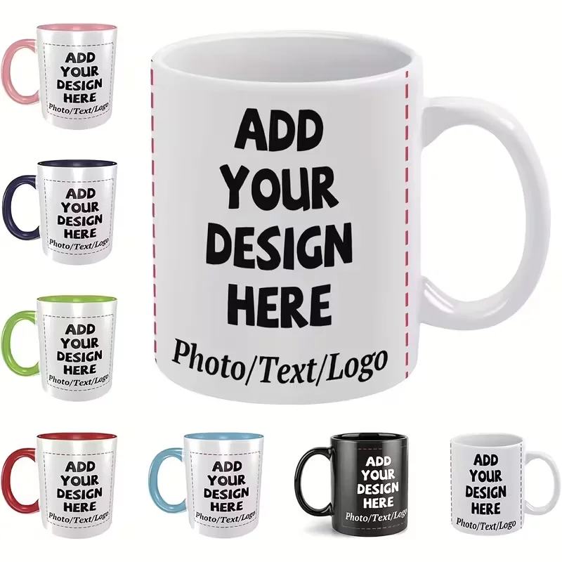Personaliza tazas con tu imagen y texto, perfectas para regalos de San Valentín, para madres y el mejor regalo personalizado.