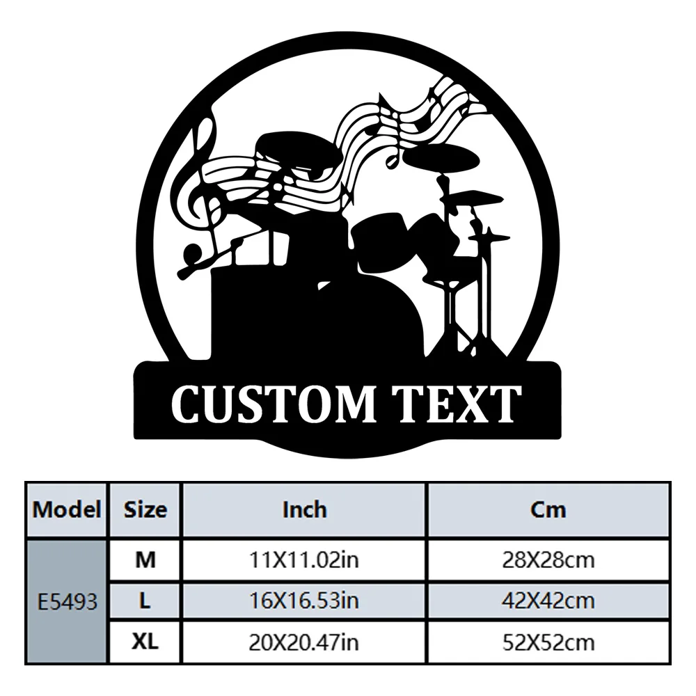 1PC Creative Musical instrument Customizable Name Vinyl Self Adhesive Wallpaper For Bedroom Decor Sticker Mural view 2