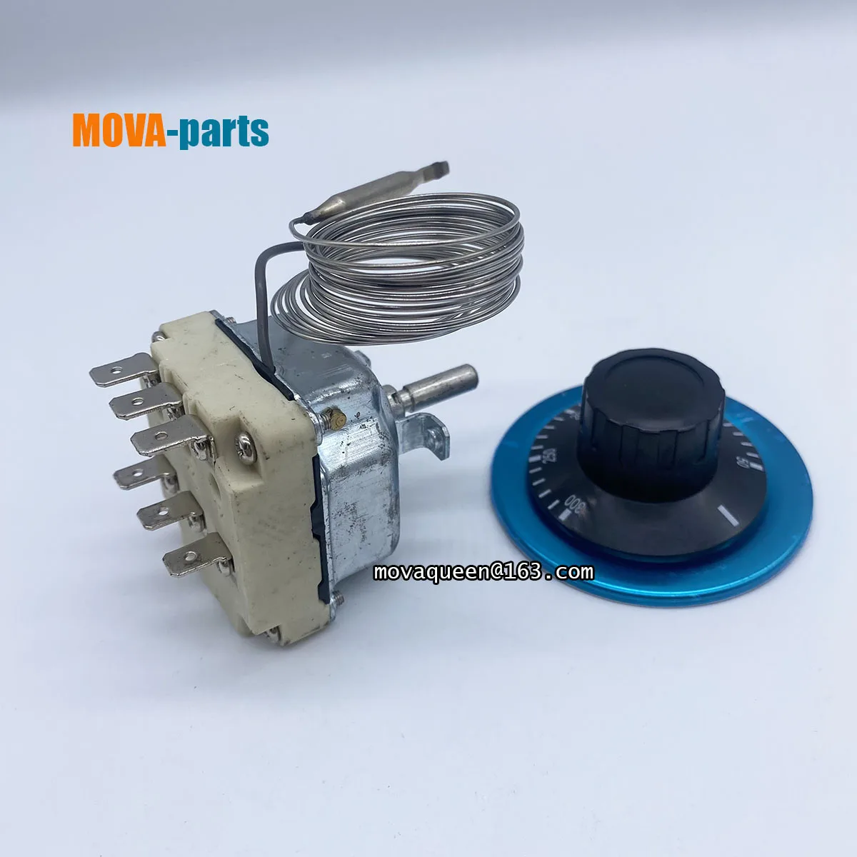 380V 16A 200CM Wire 6 Pins 50-300 Degree Safe Temperature Control Temperature Limiter Thermostat For Oven Fryer Stove