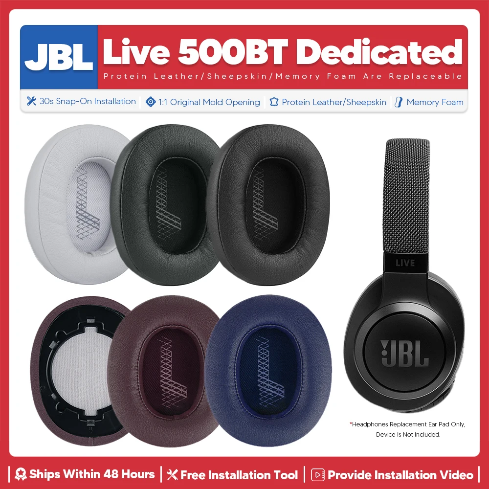 Vervangende Oorkussentjes Voor Jbl Live 500bt Willoze Hoofdtelefoon Accessoires Headset Oorkussen Reparatie Onderdelen Headset Oorkussens