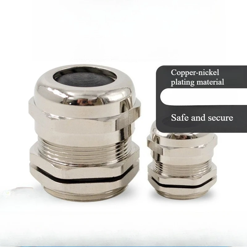 Brass nickel-plated metal cable waterproof joint seal 304 stainless steel stuffing box pg Gegelan head