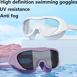New Fashion Swimming Goggles Big Frame Waterproof HD View Anti-fog Swim Goggles Adults for Men and Women