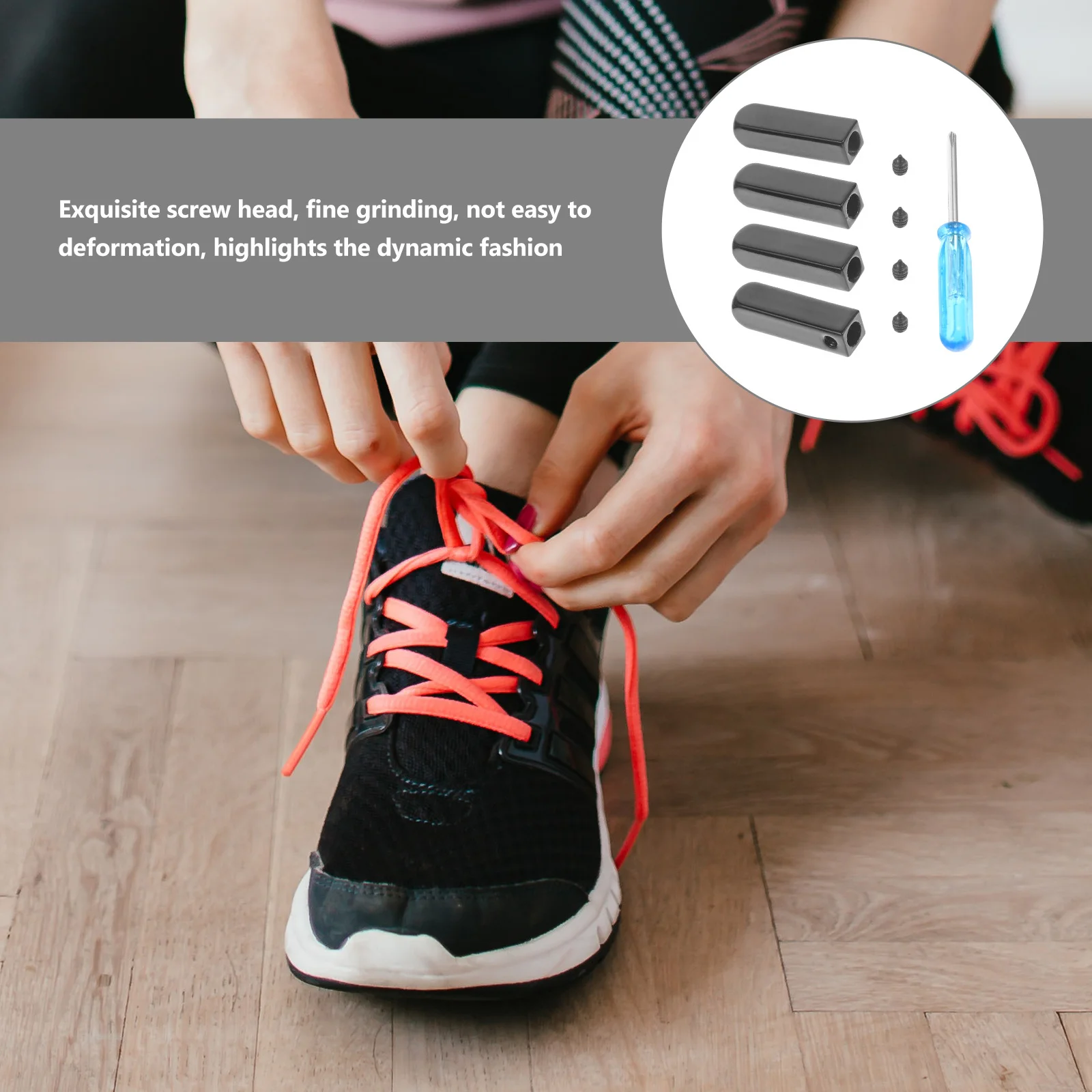 

Металлические насадки для шнурков, цинковый сплав, черный цвет, прочные запасные части, аксессуары для кроссовок, декоративные детали для обуви