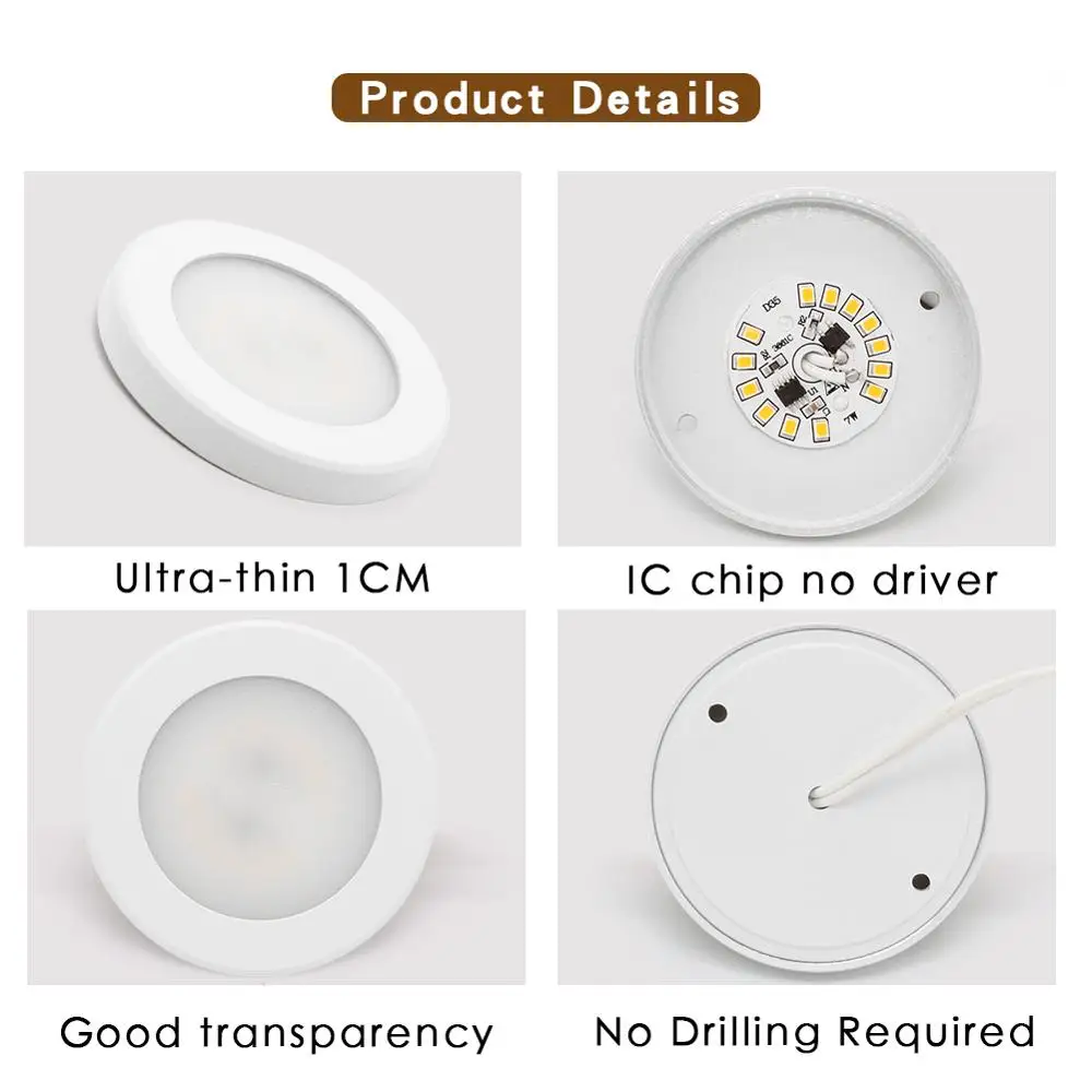 LED Downlight Mini Spot light Wall Surface Mounted Lamp 3W 5W 7W Panel Light Home Decor Cabinet Closet Indoor Lighting 220V 240V