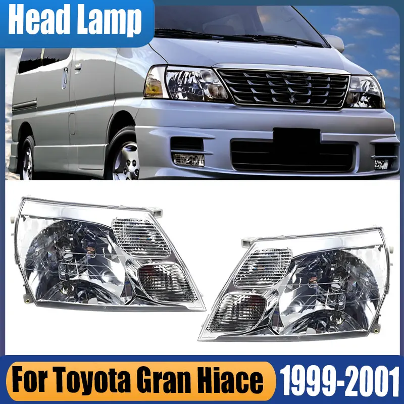 

Для Toyota Gran Hiace 1999 2000 2001, автомобильные аксессуары, фары переднего бампера, фары, поворотники, фары дальнего света, ходовые огни