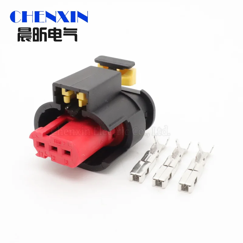 car accessory3 Pin Auto waterproof Connector Sensor VVT plug Fuel/Diesel Injector Ignition coil Connector 284426-1 284425-1