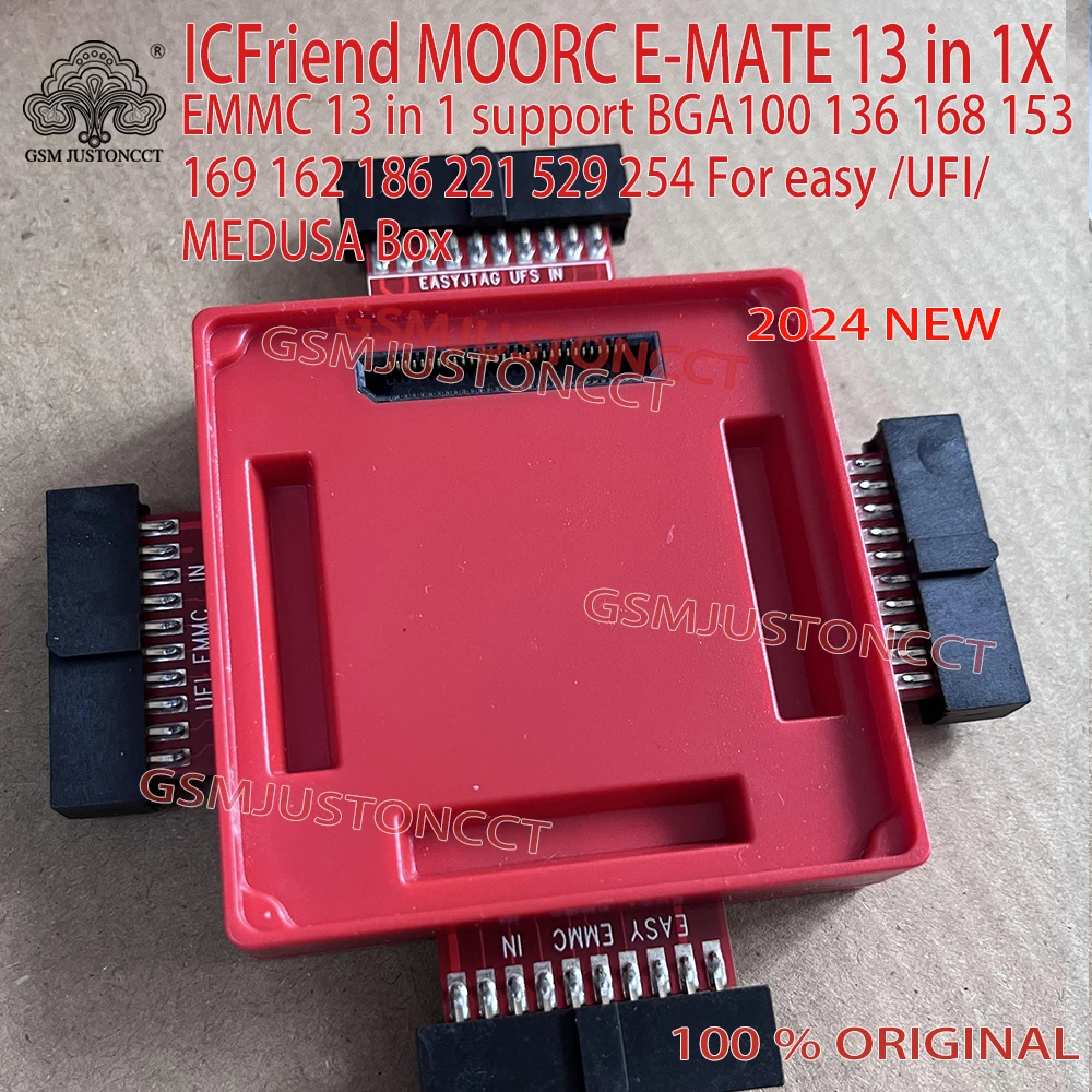 2024 E-MATE upgrade version Emate box pro and Easy-socket upgrade to 13 IN 1 Support BGA100 136 168 153 169 162 186 221 529 254