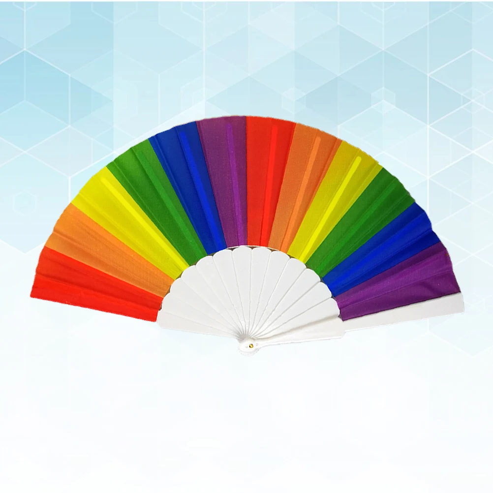 

Portable Fan Rainbow Folding Rainsbow Electronic Ranbow Foldable Colorful Hand Small Man