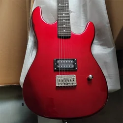 Classic Solid Wood 6-string Electric Guitar, Sample Stock, Metallic Red Color, Free Shipping