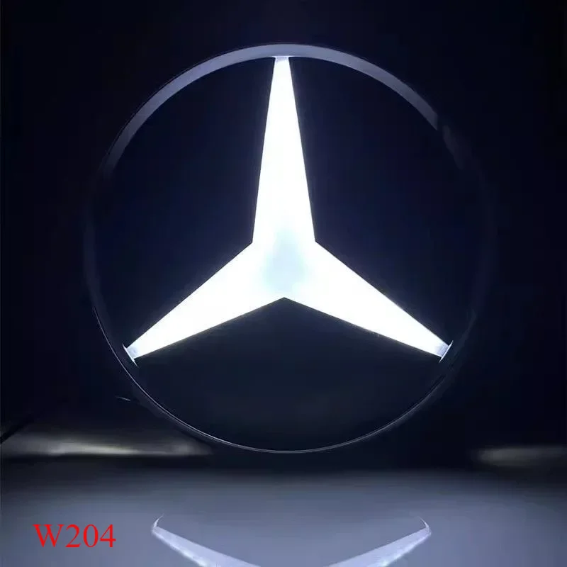 3D Car Front Grill Logo Light LED Badge Emblem Luminous Decorative Light For Mercedes Benz W166 GLS350 500 550 AMG/GLS63 X205