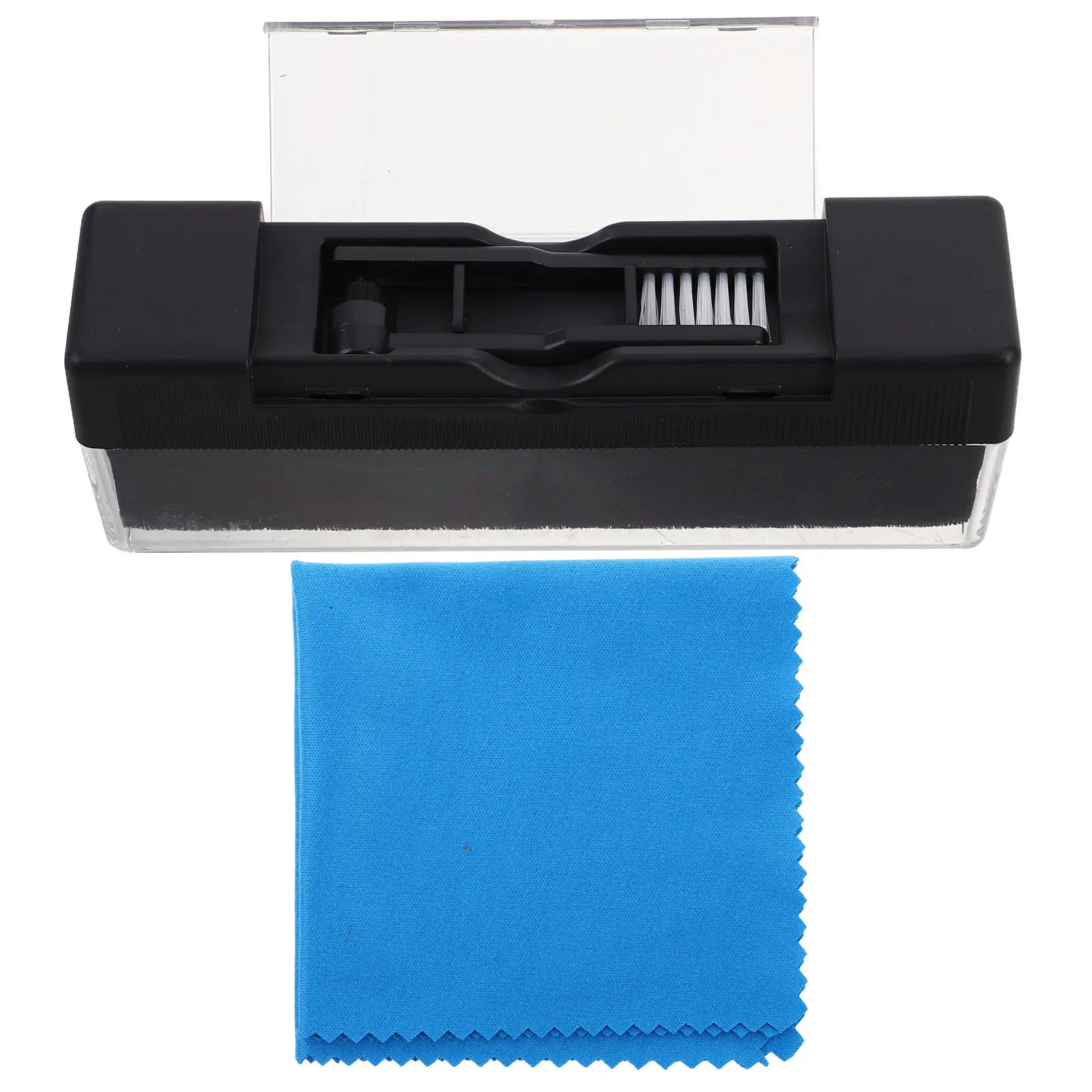 Vinyl Record Cleaning Brush Set Soft Bristles Gentle Dust Removal Turntable Care Kit Vintage Style