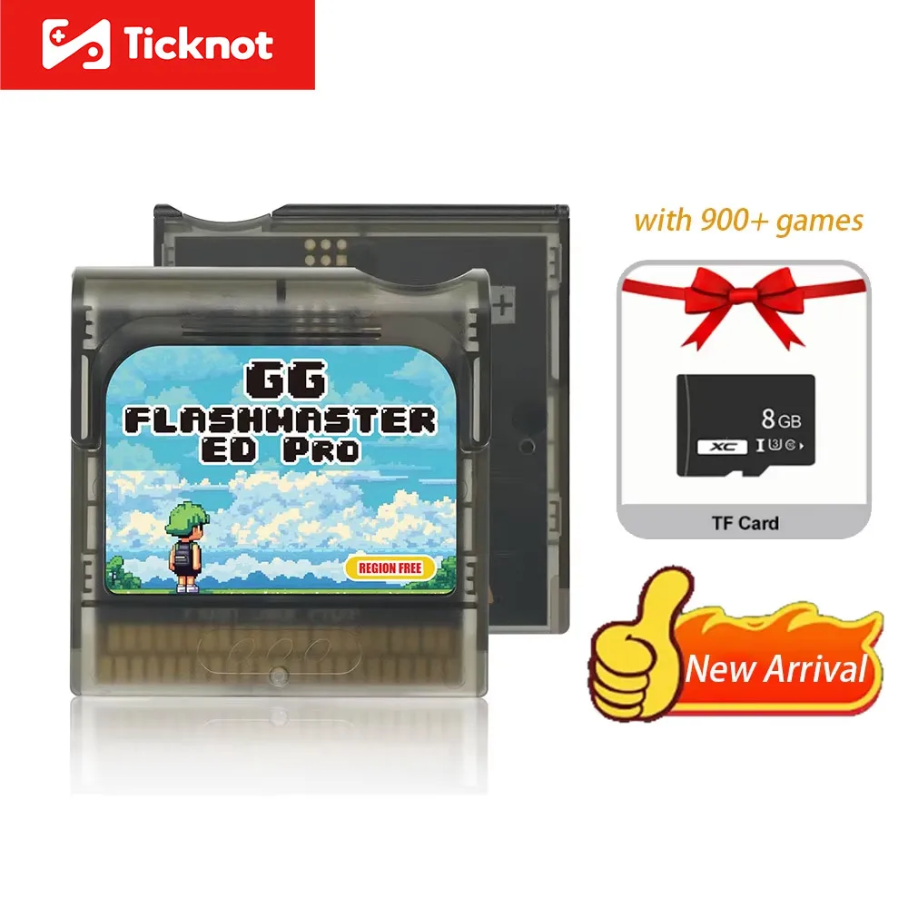 

900 in 1 GG FlashMaster Game Card For SEGA Game Gear Cartridge GG Cartridge With GB TF Card