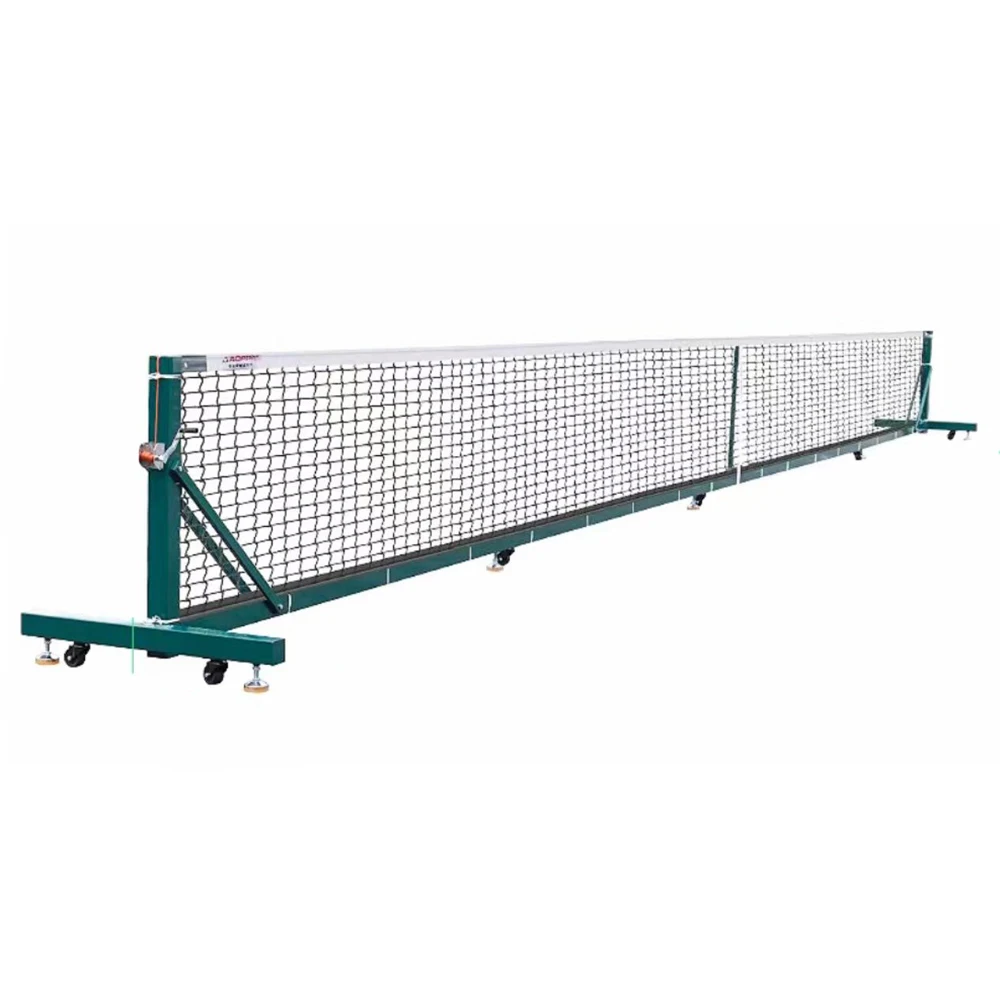 Rolling Heavy-duty Tennis Net, Standard Competition Nets with Wheels, Post Stand, Professional Quality