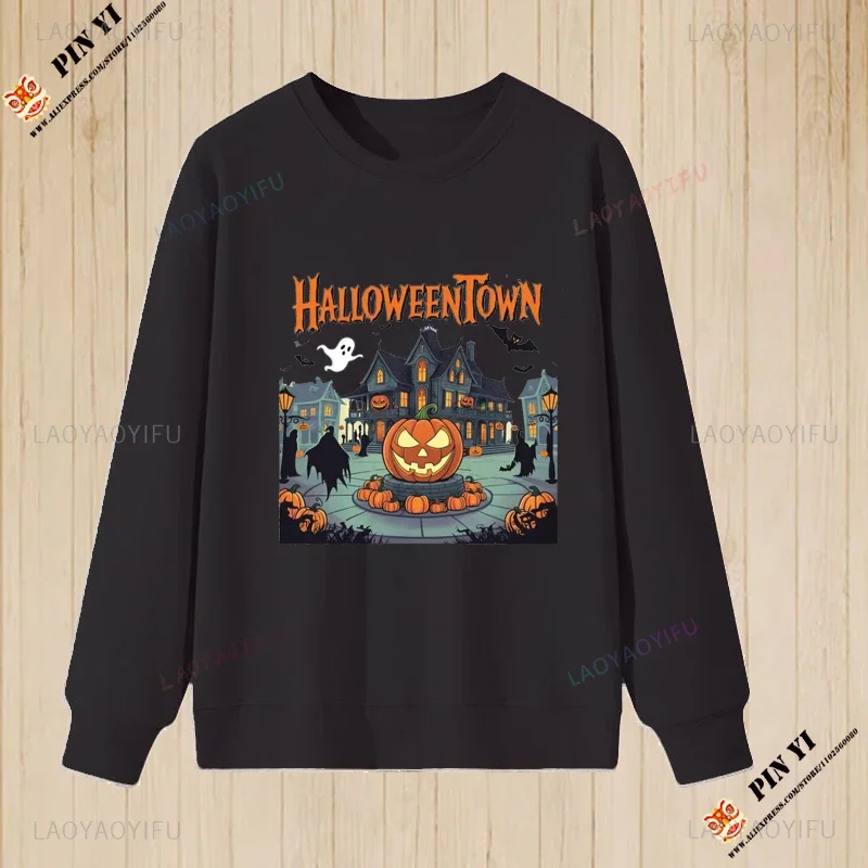 Pottsfield Harvest Festival Sweatshirts Woman Autumn  Vegetables Fall Graphic Hoodie Pullover Halloween Goth Clothing Classic