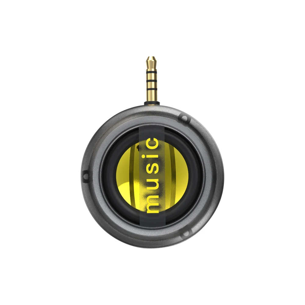 ลำโพงภายนอกมือถือขนาดเล็ก3.5มม. เครื่องเล่นเพลงสเตอริโอแบบพกพาลำโพงขนาดเล็กชาร์จไฟได้เครื่องขยายเสียงโทรศัพท์มือถือ