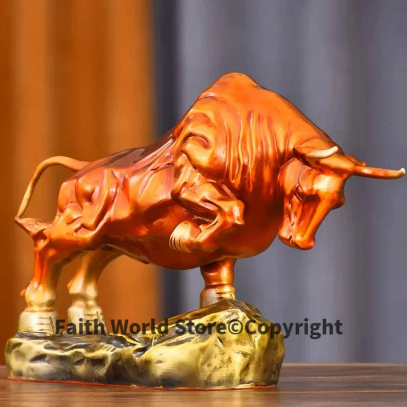 2024 HOME Financial industry stock market BOSS good luck COPPER BULL decorative Bring good luck Recruit wealth Business booming