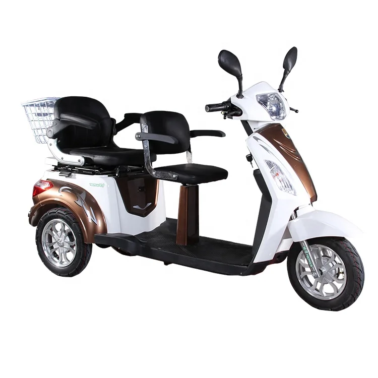 

Tricycle 2 Seat Mobility for Adult Scooter 3 Wheel Motorcycle Passenger