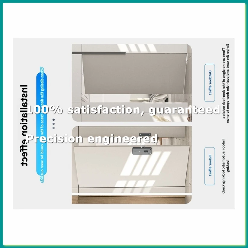 Tuya Smart Invisibles Door Lock Bluetooth 13.56mhz IC Card Access Keyless Entry No-Drill Motorized for Wooden Doors-A86Z