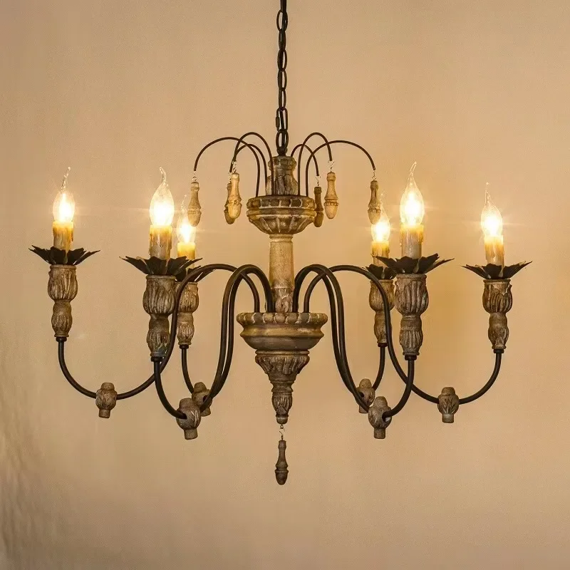 American country retro old creative French chandelier
