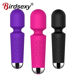 20 velocidades poderosas Vibrador Magic Varita Magia CLITORIS STIMUTULAR TOYS DE SEXO PARA MUJER G MASASAGER DE MASCA Mujer adulta Producto erótico sexual 12 Mejor máquina de sexo adaptador de energía de ventas - №4