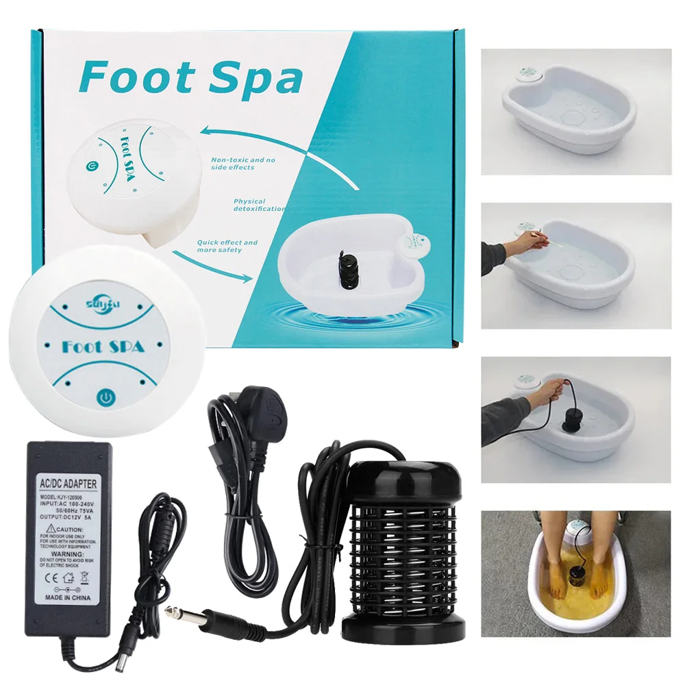 Elektrische Fuß Detox Hydrotherapie Maschine Ionen reinigung Fußbad Massage Vibrat Care Array entlasten Stress Muskel gesundes Massage gerät