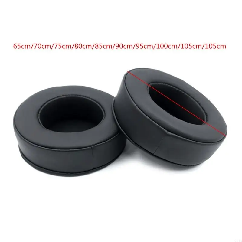 Q5wa 1 par fone ouvido almofadas orelha PU PU CUSHION 65/70/75/80/85/90/95/10/105/110mm