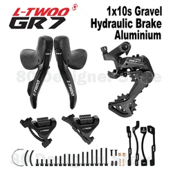 LTWOO 1x10S GR7 Hydraulic Disc Brake Shifter 10s Hydraulic Derailleur for Gravel Bike Rear Derailleur for 10v 11-46T Cassette