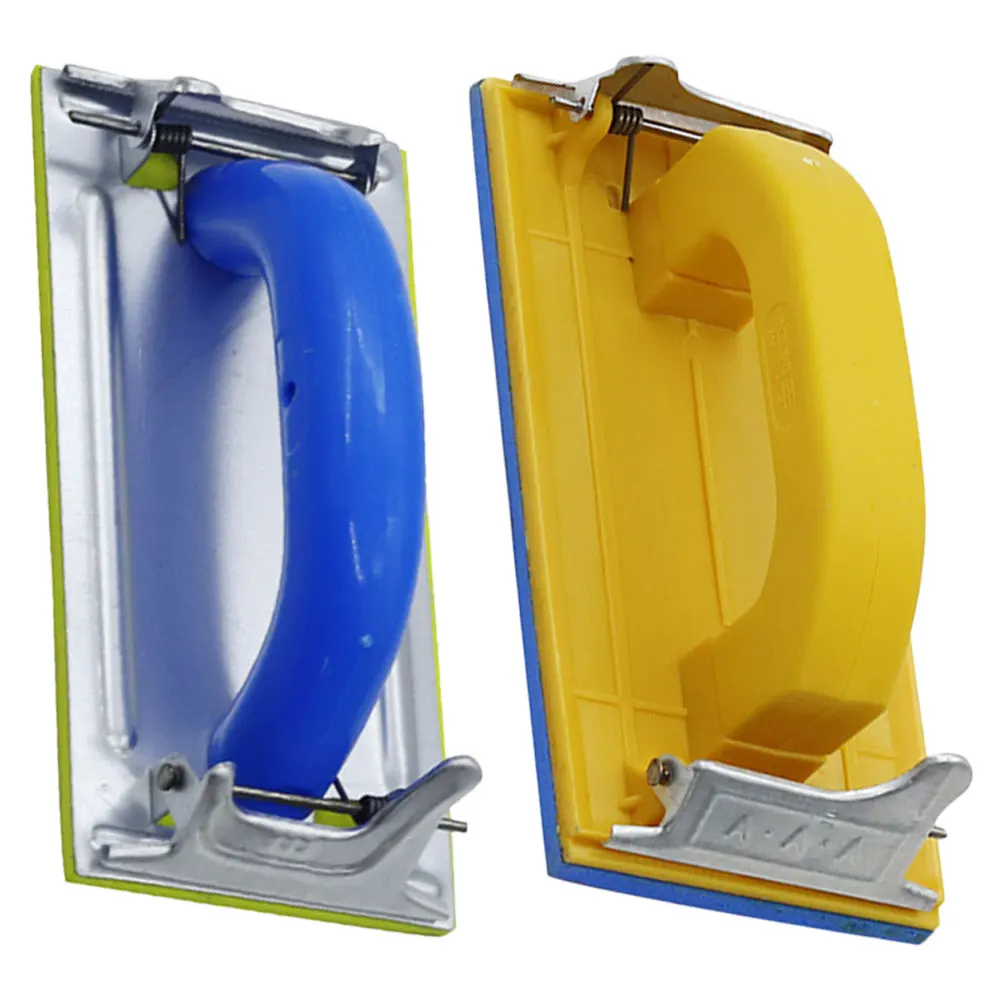 

2pcs Sandpaper Holder Drywall Hand Sander Manual Woodworking Sanding Tool Dust Extraction Sturdy Plastic Metal For Wall Wood