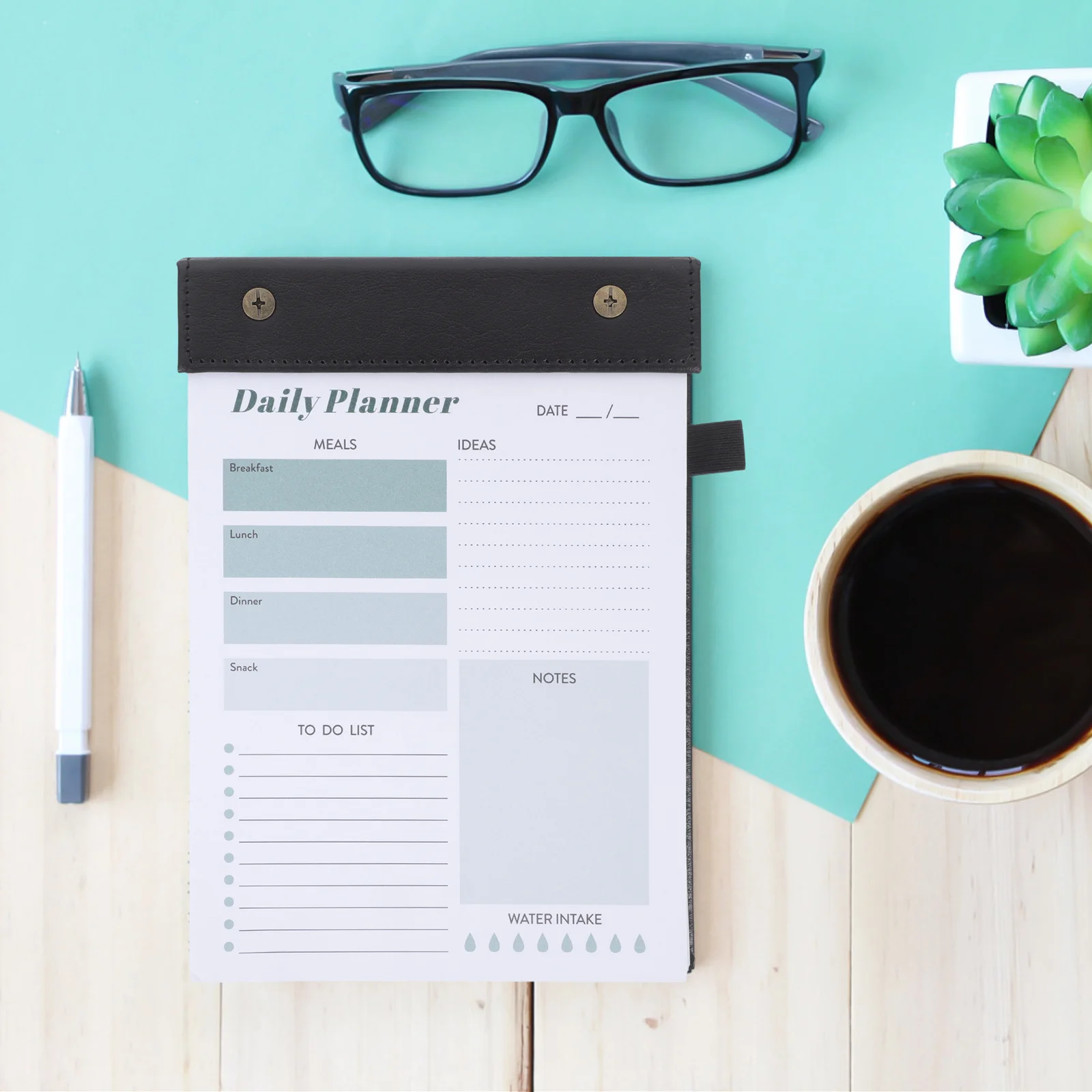 A5 Daily Planner Notebook Multifunctional Portable Daily Organizer Notepad for Work Meetings Smooth Writing Tearable Schedule