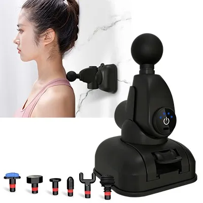 High Quality Deep Tissue Percussion Massage Gun Powerful Holder To Reach Back Pistolet De Massage Gun Wall Mount