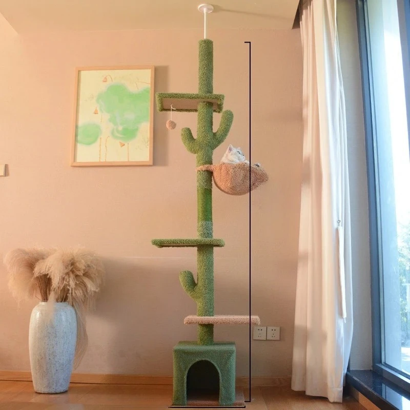 

Winter Cactus tree, cat climbing frame, climbing pole,jumping platform, tower, pet toys, pet climbing frame