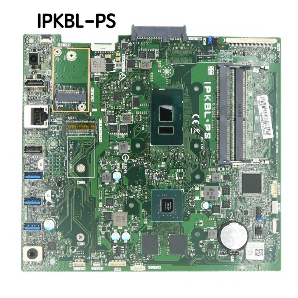 For DELL Inspiron 3477 All-in-one Motherboard IPKBL-PS CN-09C4TN 09C4TN 9C4TN Mainboard 100% Tested OK Fully Work Free Shipping