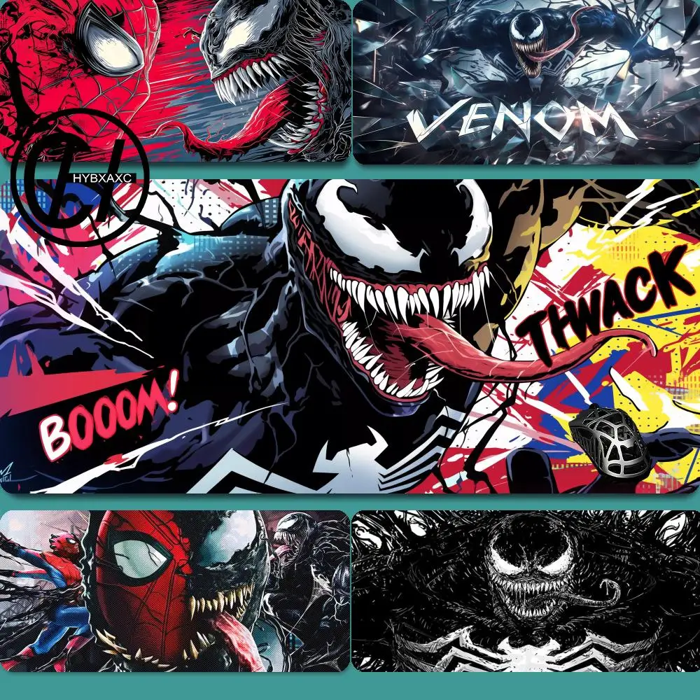 

High-definition comic book mouse pad suitable for Venom games, PC accessories, desk mat, laptop anti-slip printed keyboard XAXC