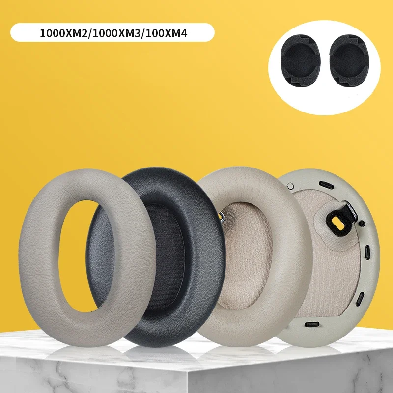 وسادات الأذن لسوني WH1000XM4، WH-1000XM3، WH-1000XM2، MDR-1000X غطاء عصابة الرأس وسادة سستة واقية