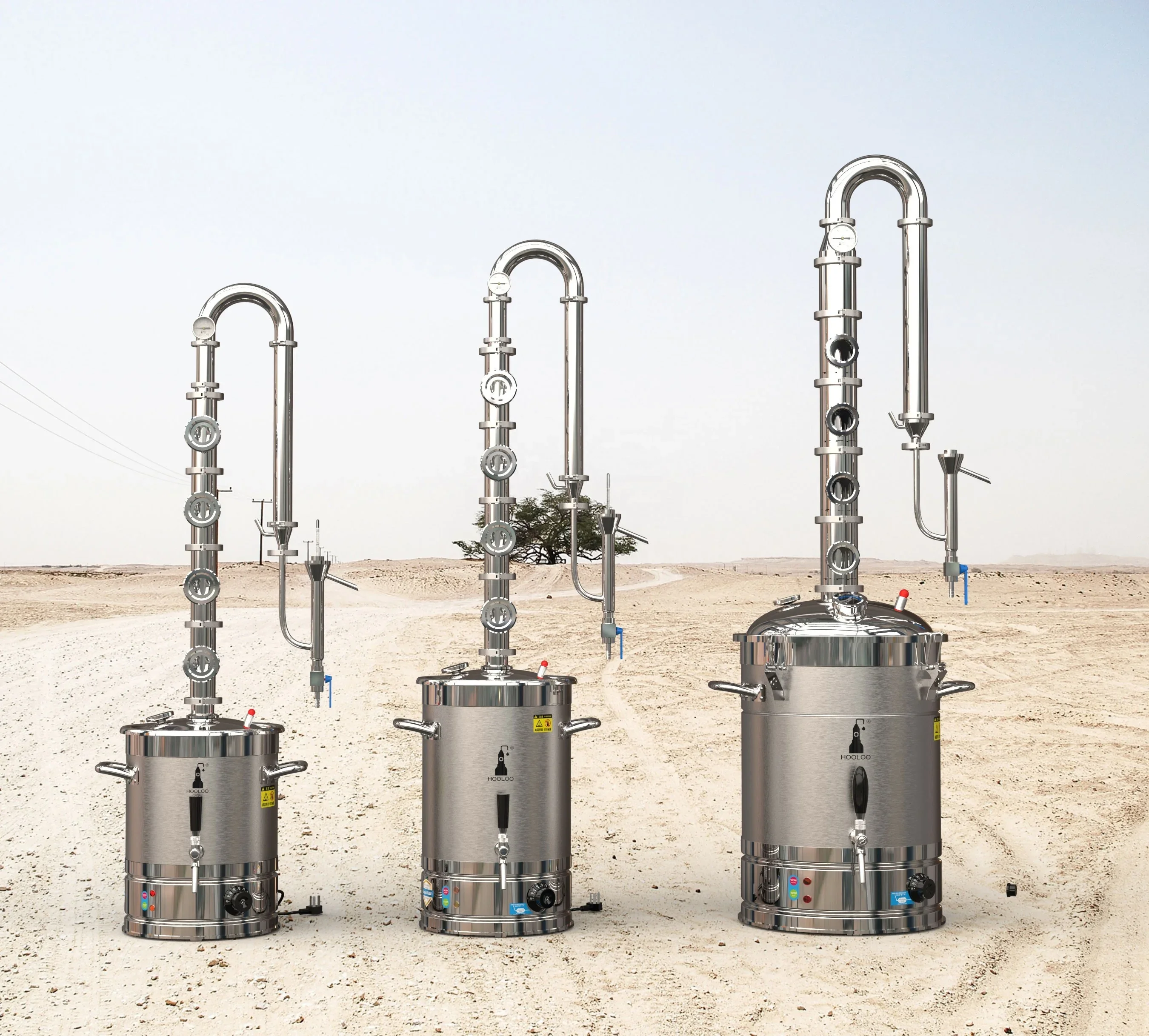 100L المقطر الكحول الجن المقطر النحاس ويسكي لا يزال